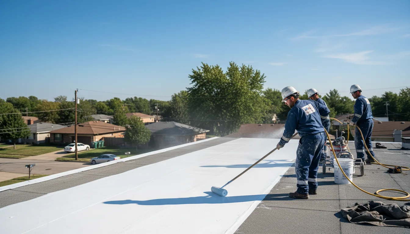 Commercial roof coating in East Springfield, PA near me